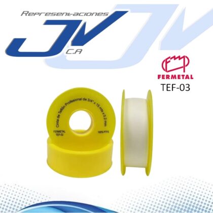Cinta de teflon profesional 1/2″ x 10m